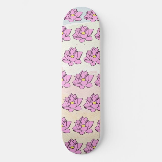 Skateboard Art rose Lotus (Recto)