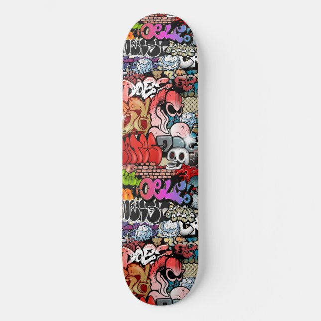 Skateboard Art urbain dynamique de rue Graffiti art motif (Recto)