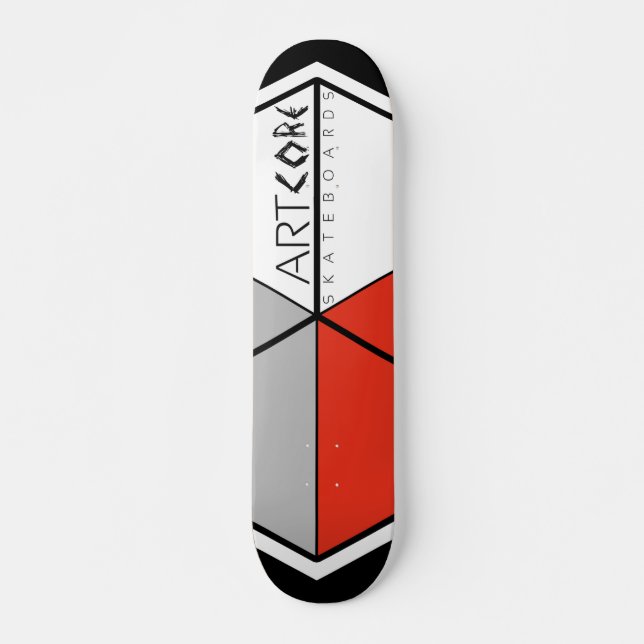 Skateboard ArtCore skateboards/Big Logo RED (Devant)