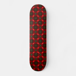 Skateboard Artdeco de Noël en style rétro