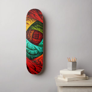 Skateboard Artiste coloré moderne Art Abstrait Motif #09