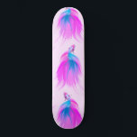 Skateboard Artsy Girly Neon rose bleu peint Betta Poisson<br><div class="desc">Ce design artistique et féminin est parfait pour la femme contemporaine et branchée. Il représente un motif acrylique peint à la main de poissons de betta rose néon et bleu avec une queue sublime sur le dessus d'un arrière - plan rose vif. C'est un excellent morceau pour tout amoureux des...</div>