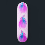 Skateboard Artsy Girly Neon rose bleu peint Betta Poisson<br><div class="desc">Ce design artistique et féminin est parfait pour la femme contemporaine et branchée. Il représente un motif acrylique peint à la main de poissons de betta rose néon et bleu avec une queue sublime sur le dessus d'un arrière - plan rose vif. C'est un excellent morceau pour tout amoureux des...</div>