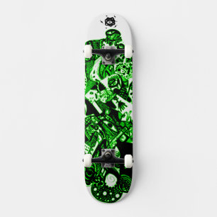 Skateboard Artsy Green
