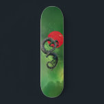 Skateboard Asie de l'Est Dragon Red Sun Nebula<br><div class="desc">Cette conception peut être personnalisée en choisissant l'option personnaliser pour ajouter du texte ou apporter d'autres modifications. Si ce produit a la possibilité de transférer la conception à un autre article, s'il vous plaît assurez-vous d'ajuster la conception pour s'adapter si nécessaire. Contactez-moi à colorflowcreations@gmail.com si vous souhaitez avoir cette conception...</div>
