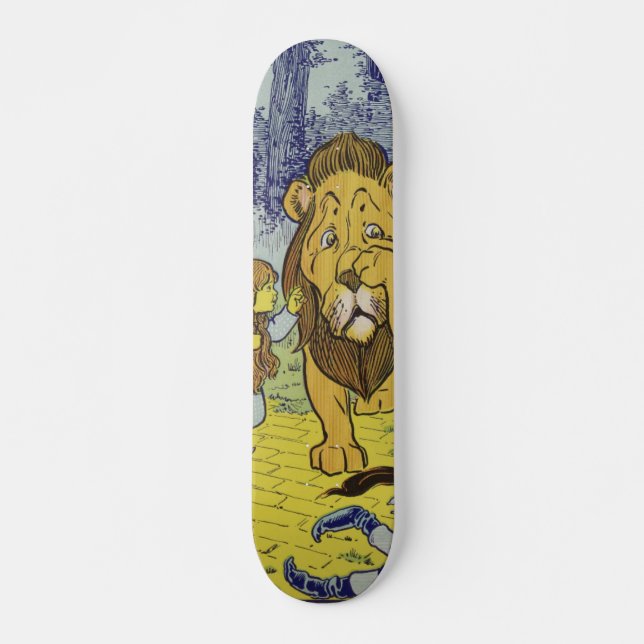 Skateboard Assistant Lion Cowardly de Oz Page de livre (Devant)