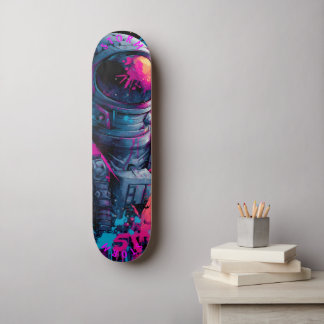 Skateboard Astronaut Neon Graffiti Art - Edition limitée