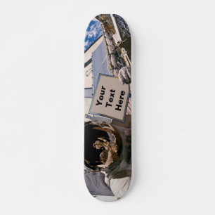 Skateboard Astronaute de la NASA tenant un panneau - Ajouter 
