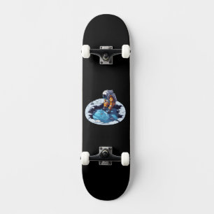 Skateboard Astronaute sur la Lune