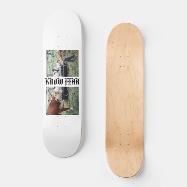 SKATEBOARD AUCUNE PEUR N'A L'AIR DE PEUR (Recto)