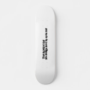 Skateboard Audacieuse Typographie inspirante Bible Texte