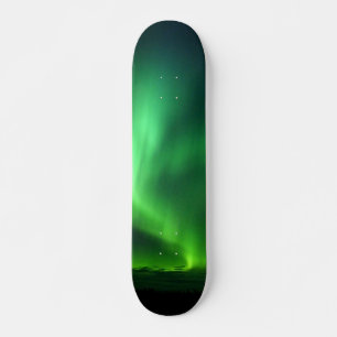 Skateboard Aurora Borealis Lights Nordique Alaska Sky Green S
