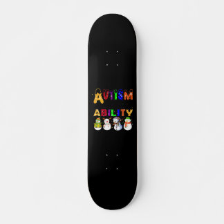 Skateboard Autisme capacité Snowmans Sensibilisation sur l'au