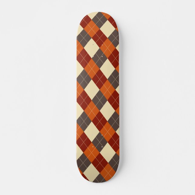 Skateboard Automne/Automne En vichy motif (Devant)