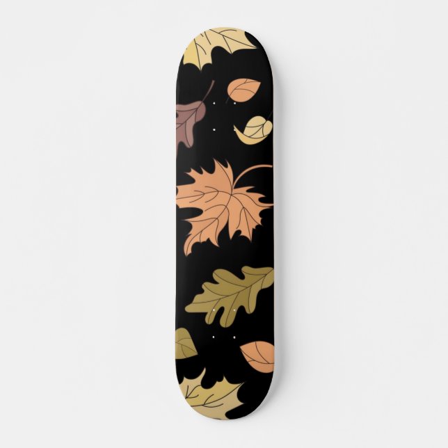 Skateboard automne, automne, feuille, feuille (Devant)