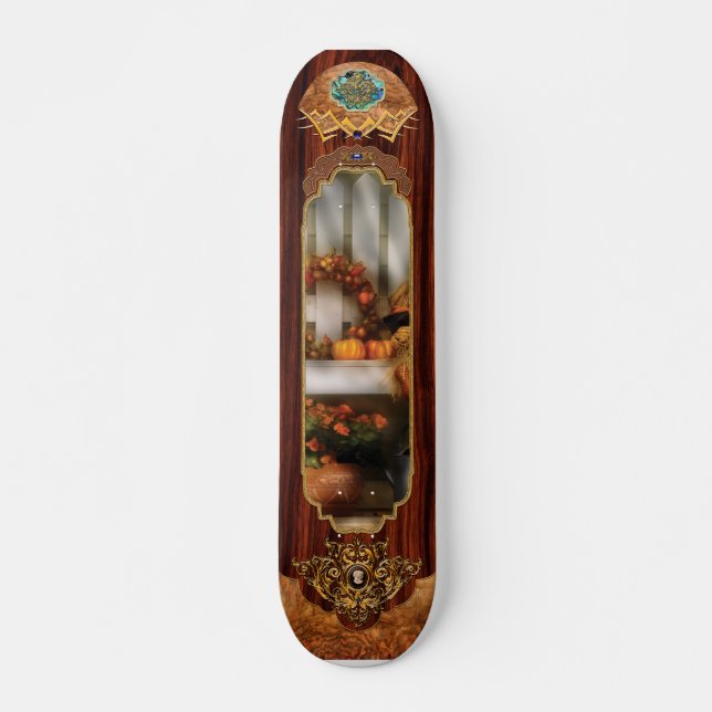 Skateboard Automne - Symboles de l'Automne (Devant)