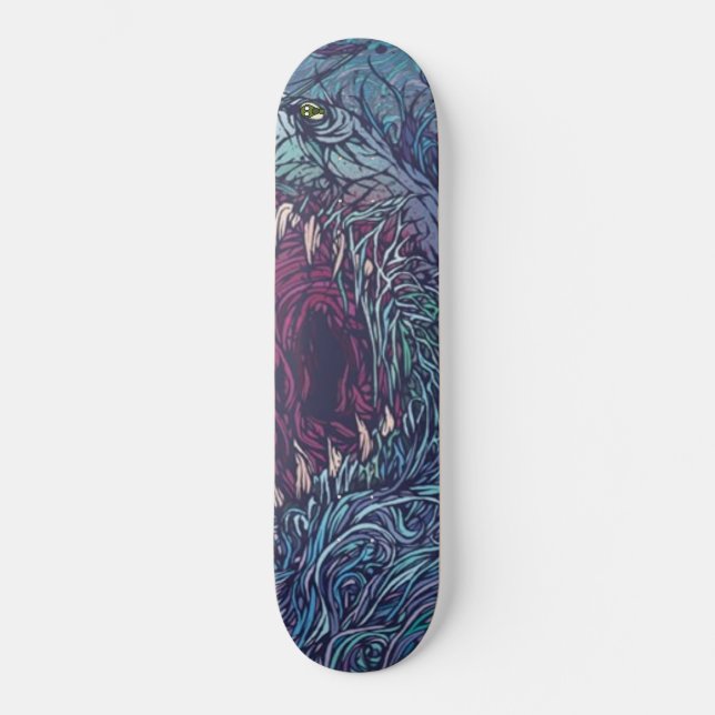 Skateboard aux yeux du requin (Recto)