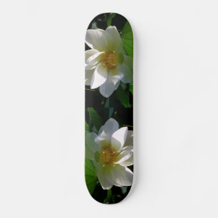 Skateboard avec délicat blanc Lotus Flower