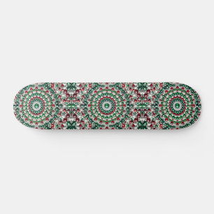 Skateboard avec design de couleurs italiennes