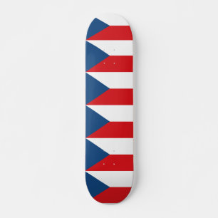 Skateboard avec drapeau de Czechia