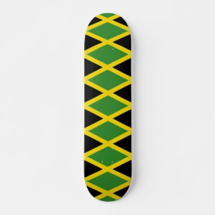 Skateboard avec drapeau de la Jamaïque