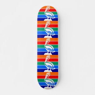 Skateboard avec drapeau de Saint-Pétersbourg, Flor