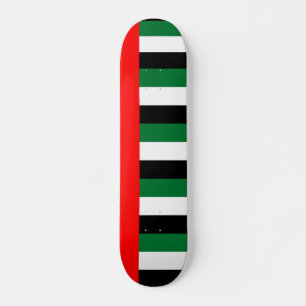 Skateboard avec drapeau des Émirats Arabes Unis