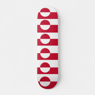 Skateboard avec drapeau du Groenland