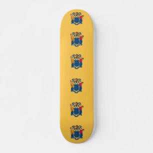 Skateboard avec drapeau du New Jersey