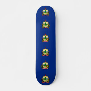 Skateboard avec drapeau du Vermont