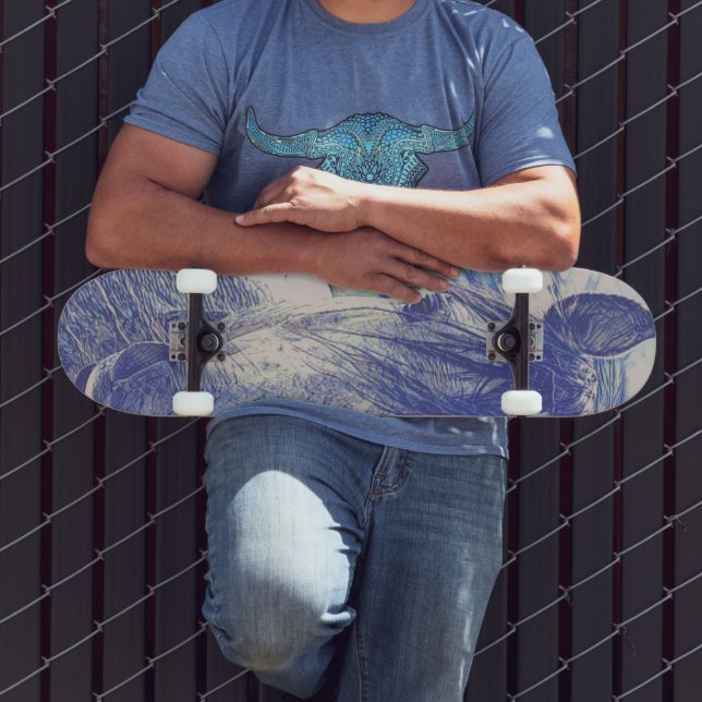 Skateboard avec image de cheval (Extérieur 3)