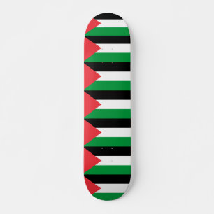 Skateboard avec le drapeau de la Palestine