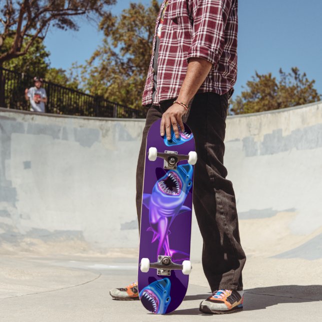 Skateboard Avec planche à roulettes Sharks (Extérieur 2)