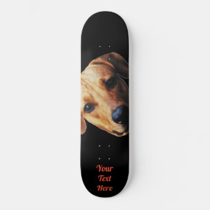Skateboard avec visage de chien personnalisé