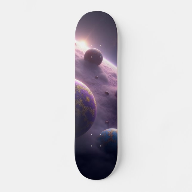 Skateboard Aventure Cosmique : Conception de Planche à Roulet (Recto)