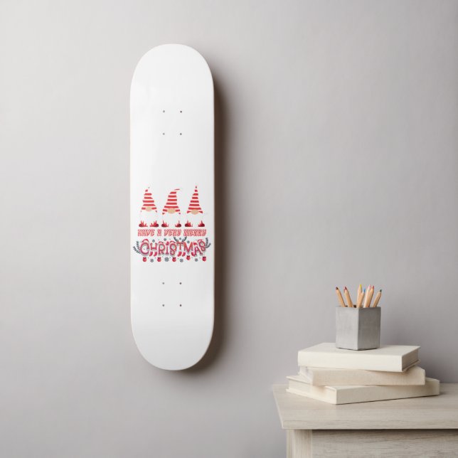 SKATEBOARD AVEZ UN JOLI NOËL (Art mural)