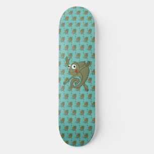 Skateboard Awesome Chameleon