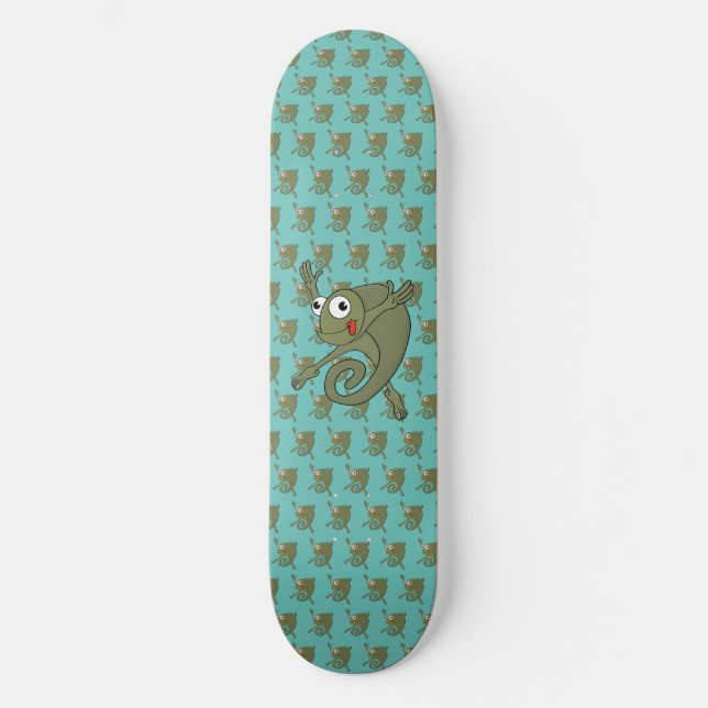 Skateboard Awesome Chameleon (Recto)