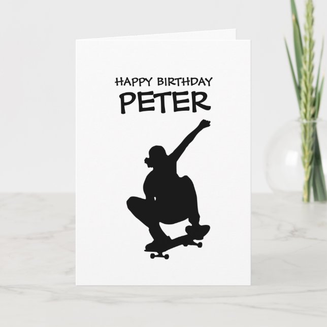 SKATEBOARD Axle Stall HAPPY BANTHDAY Carte garçon (Devant)