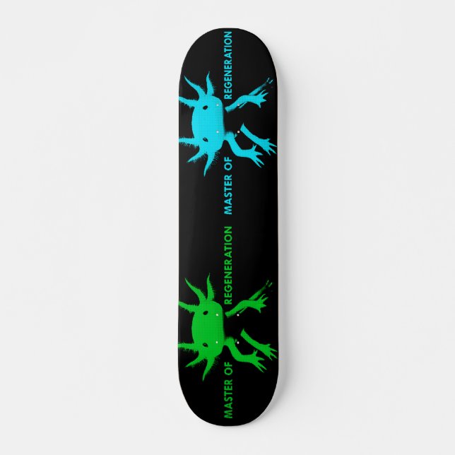 Skateboard axolotl (Devant)