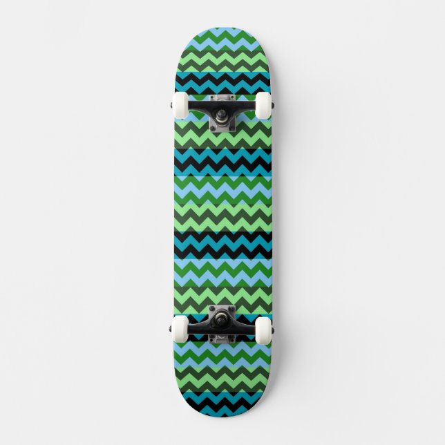 Skateboard Aztec Chevron Zigzag Stripe Motif 6 (Recto)