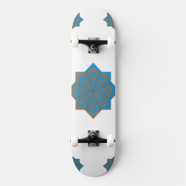 Skateboard Azur et Étoile d'Ember (Recto)