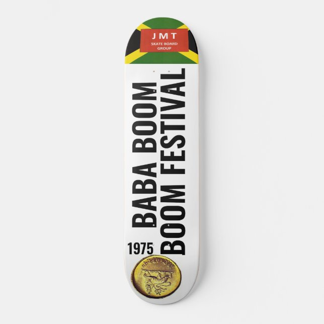 Skateboard BABA BOOM BOOM 1975 Planche à roulettes (Recto)