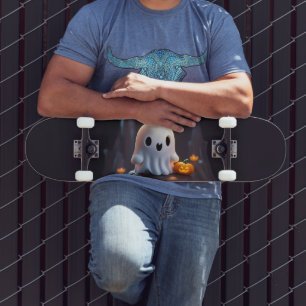 Skateboard Baby Ghost Déplaisant mignon caractère Halloween