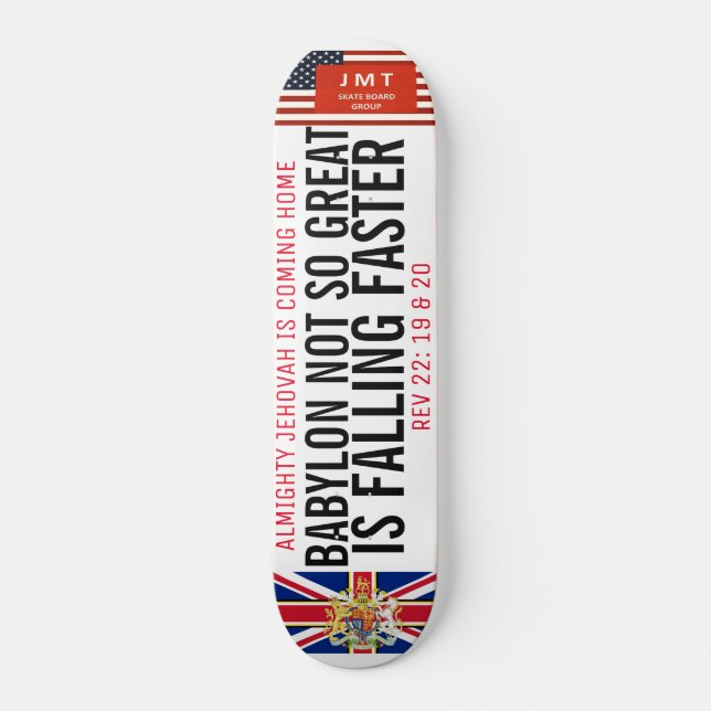 Skateboard BABYLONE TOMBE PLUS VITE Planche à roulettes (Recto)