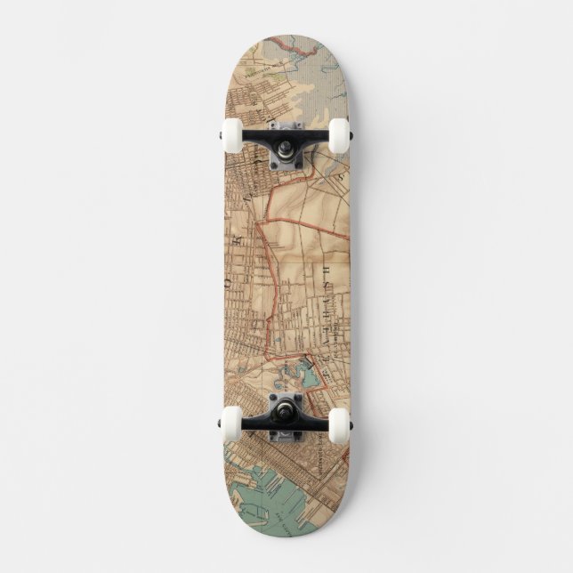 Skateboard Baie et Brooklyn de la Jamaïque (Recto)