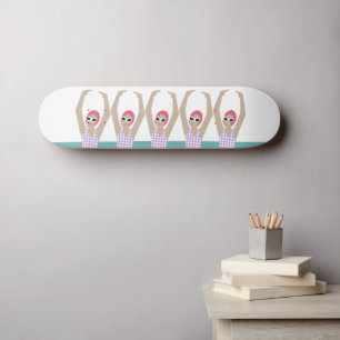 Skateboard Baigneurs artistiques   Synchro nage Design Art