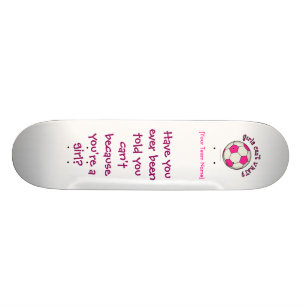 Skateboard Bal de football en rose