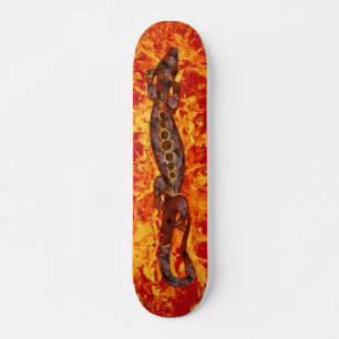 Skateboard BALI   feu rouge éclaboussure