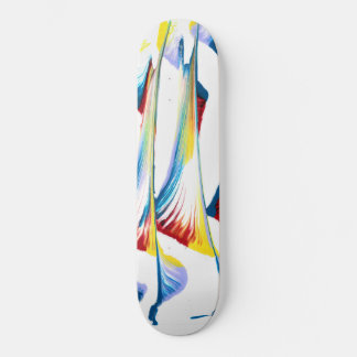 Skateboard Balise le long de 2 planches Abstraites